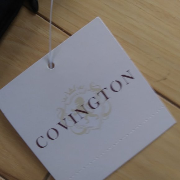 Covington Misses skirt white embroidery on black - Picture 8 of 14